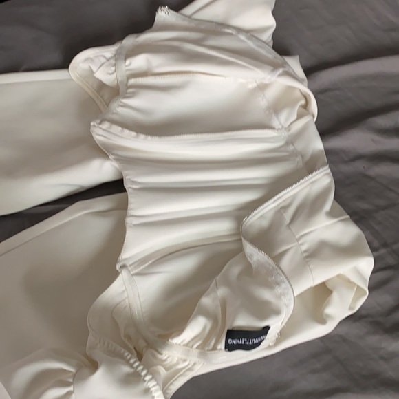 Pretty little thing jumpsuit in a off white color - Picture 2 of 2